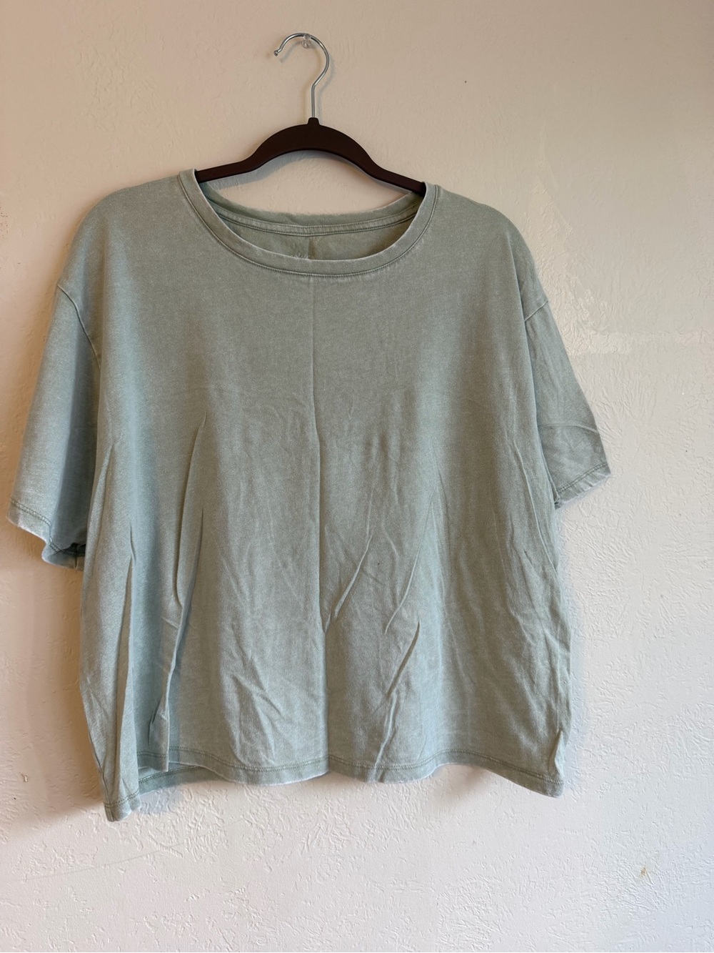 Relaxed Boxy T-Shirt - Light Sage Green
